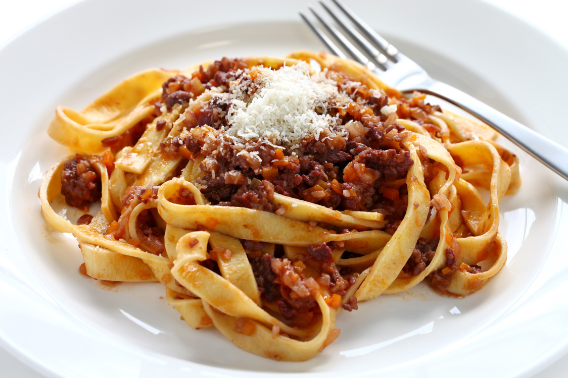 tagliatelle with ragu bolognese sauce